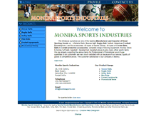 Tablet Screenshot of monikasports.com